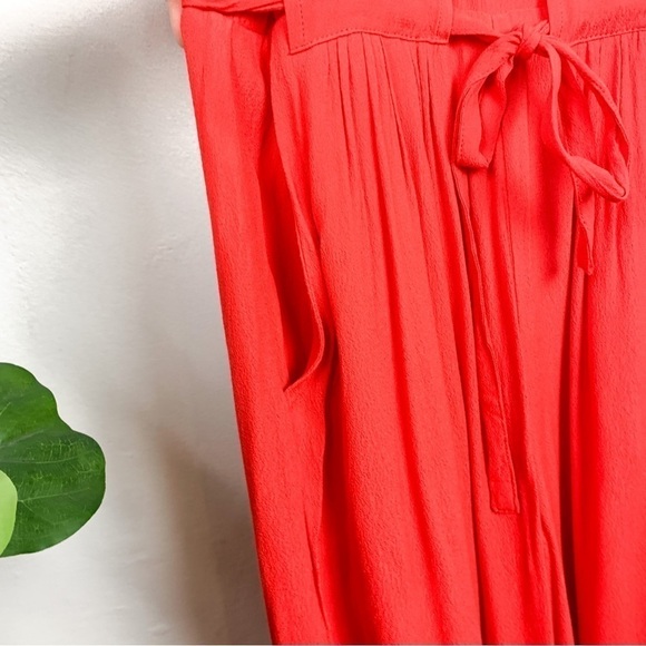 Greylin Red Sleeveless Flowy Wide Leg Jumpsuit Sz XS - Picture 7 of 10